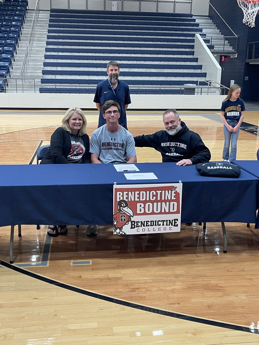 Baseball-  Adam Fairbetter signs with Benedictine College