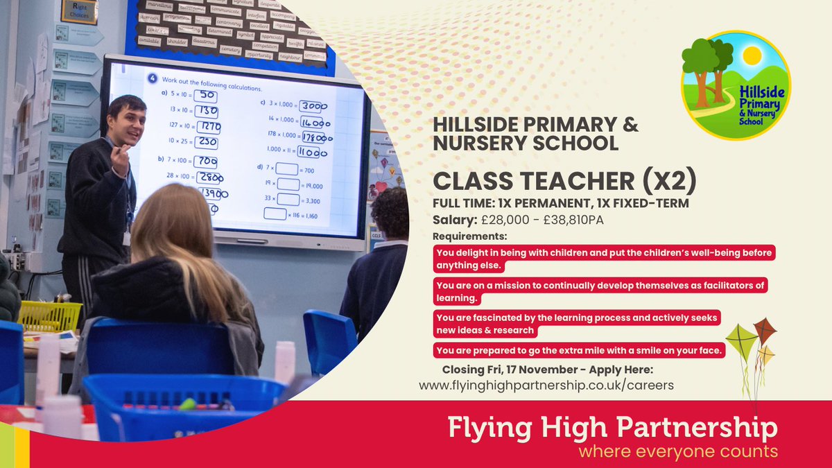 FlyingHighTrust's tweet photo. Oops🤭 Did you spot the error in our earlier post 👇
The closing date for these teaching positions is 17 NOV not October. Sorry, our Marketing Manager often gets stuck in the past. She’s still calling this Twitter 🤭
#hiring #teachingjobs #jobswithpurpose #alwaysproofread https://t.co/dTk2fO4tQ1