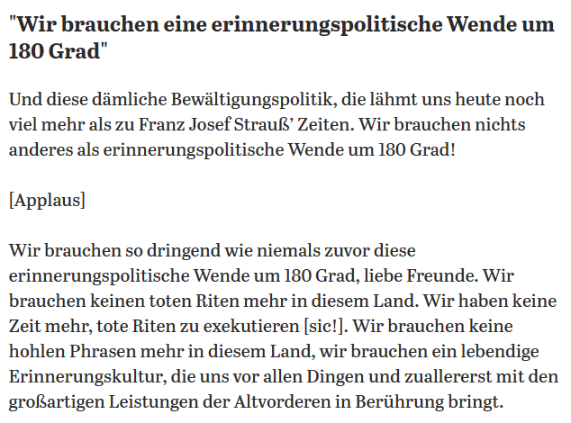 sabi_ri's tweet photo. @JohannesNormann @HendrikWuest deswegen sind sie gefährdet, #LadekabelJohnny ... wegen Sprüchen wie "Erinnerungspolitische Wende um 180 Grad" und ähnliches von @BjoernHoecke ... die "NAZI_Partei" (H. Wüst) #AfDsindFaschisten hat offenen Antisemitismus salonfähig gemacht.
#NieWiederIstJetzt #NazisRaus https://t.co/66XtaU9ERk