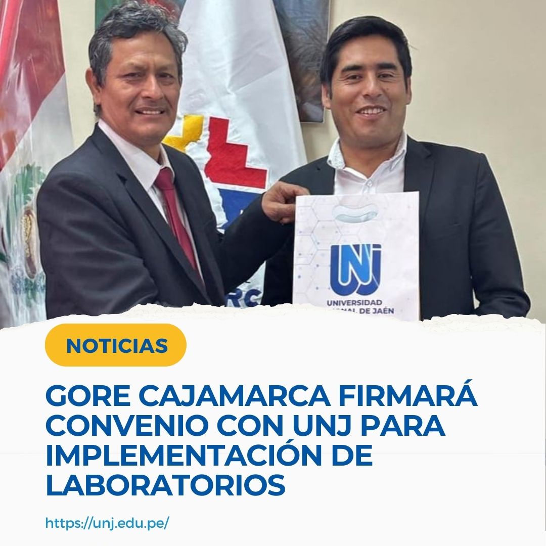 Más de 5 millones de soles destinará el Gobierno Regional de Cajamarca para implementación de laboratorios. Así lo confirmó el vicepresidente de Investigación, Dr. Alfredo Ludeña, luego de sostener una reunión con el gobernador, Ing. Roger Guevara.