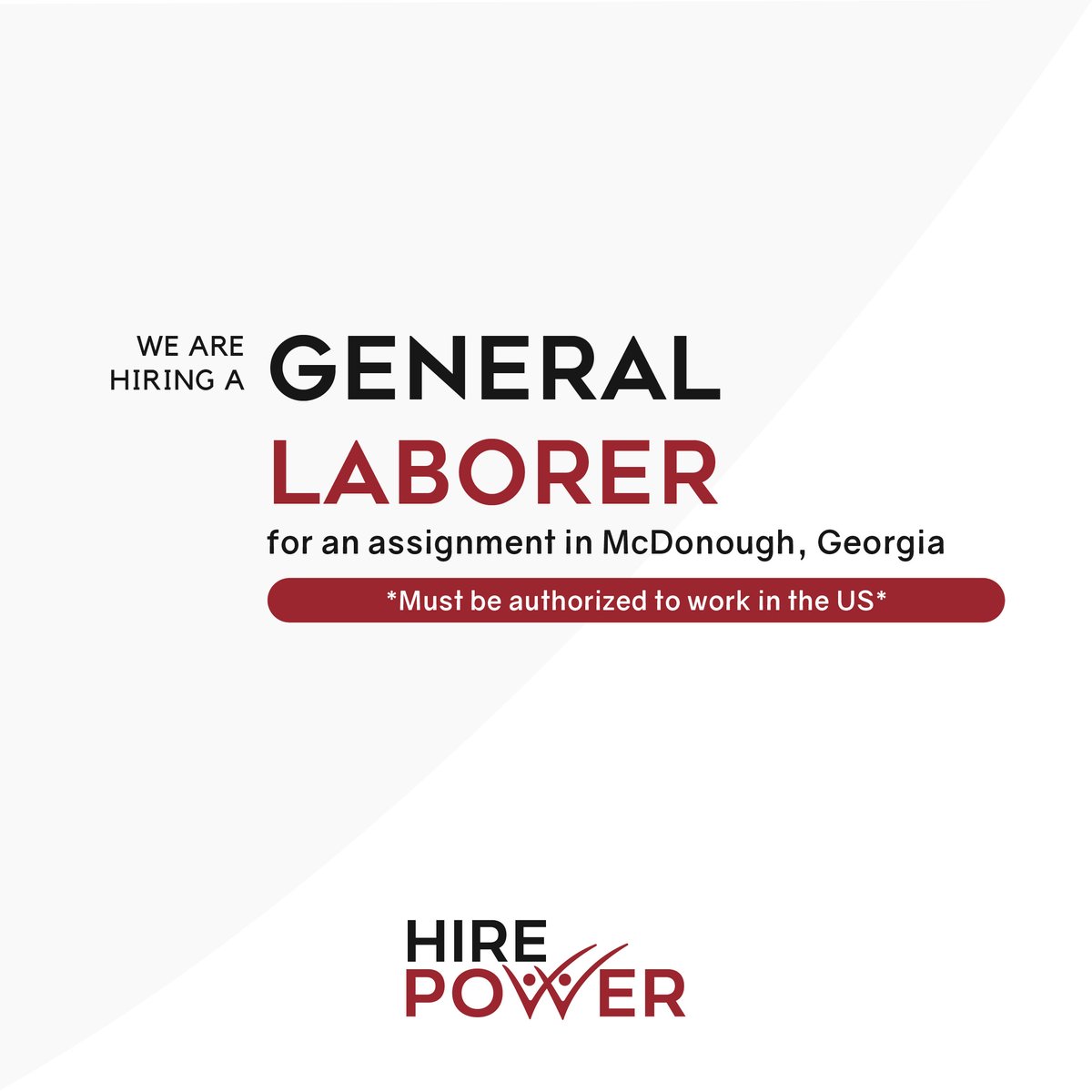 HPPStaffing's tweet image. We are hiring a General Laborer for an assignment in McDonough, Georgia, to apply and for more information please visit the following link:

job.hppstaffing.com/39802_General_…

#GeneralLaborer #Georgia #Job #Jobs #HiringNow #JobAlert #Hiring #Vacancy #JobSearch #NewJob #NowHiring #Work