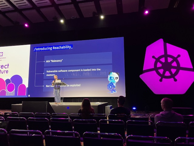 bcamerongain's tweet image. @armosec's @slashben81 at @KubeCon_ 2023 Chicago: "Forget Everything You Know About Image Vulnerability and Prioritization" Don't waste resources fixing non-critical vulnerabilities so how about knowing which ones instead you must fix now? @CNCF @thenewstack
