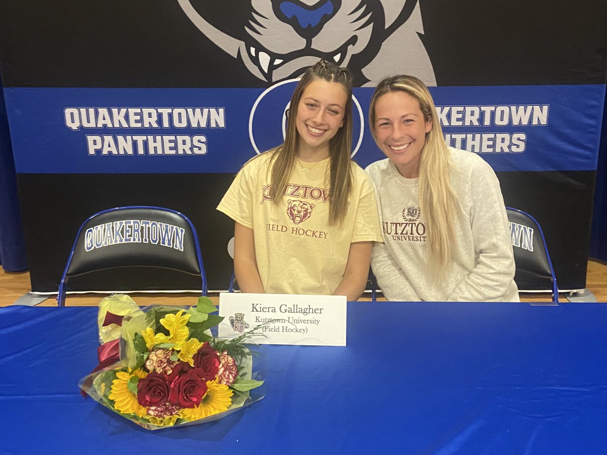 QCHSAthletics's tweet photo. Celebrating these college athlete commits with their coaches: Remember once a Panther always a Panther. @SOLsports @QTownWrestling @QHSSoftball @Qtown_fh @OfficialQCHS https://t.co/RDvBEn2iQM