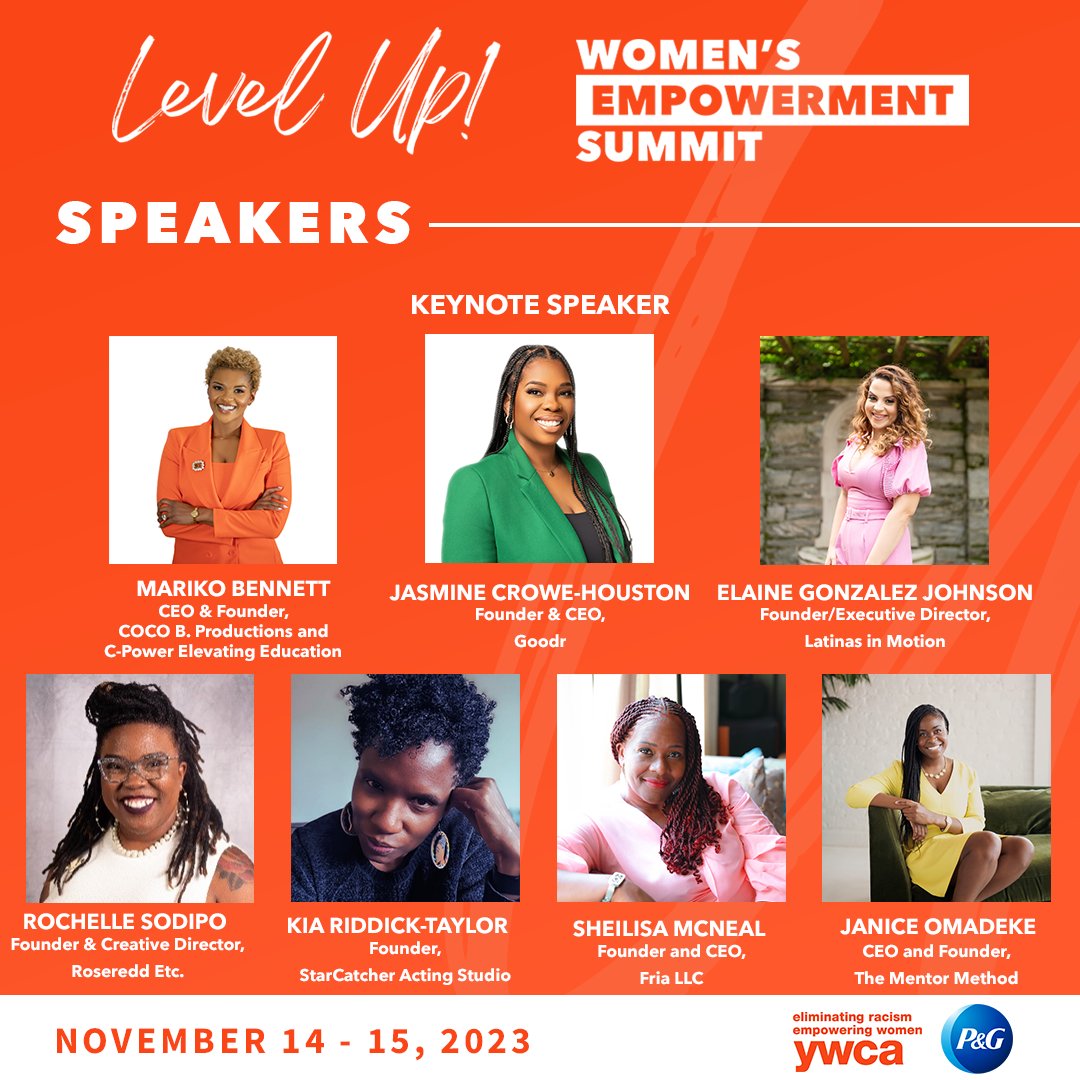 Calling all #WomenEntrepreneurs in Houston 📣 In just 6 days, join us & @YWCAHouston for the Level Up! Women’s Empowerment Summit, sponsored by @ProcterGamble. Come be inspired by our powerhouse lineup of women entrepreneurs! To Register: bit.ly/46YfsTt #EmpowerWomen