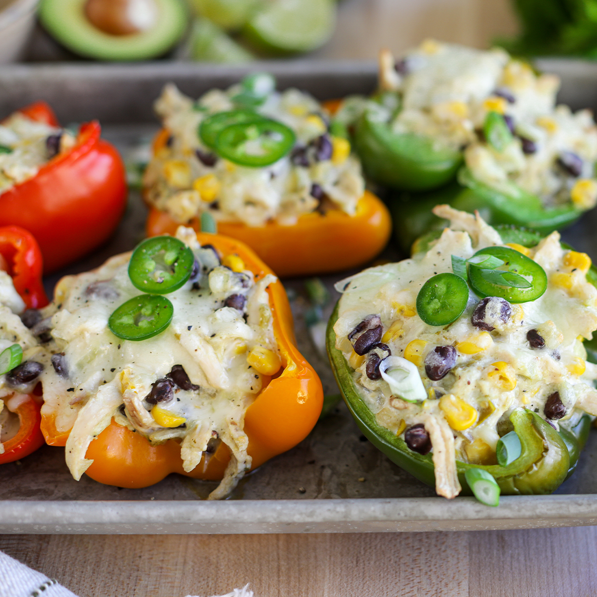 SmartChicken's tweet image. New Recipe: Creamy Southwest Chicken Stuffed Peppers. smartchicken.com/creamy-southwe…
