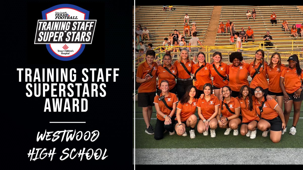 @dctf and @TexasChildrens have teamed up to spotlight student training squads in the Houston and Austin markets. This week we'll be highlighting the hard work and dedication of @WWarriorNation! texasfootball.com/texas-children… @RoundRockISD l @WWHSWarrior l @coach_awood l @WestwoodDNA