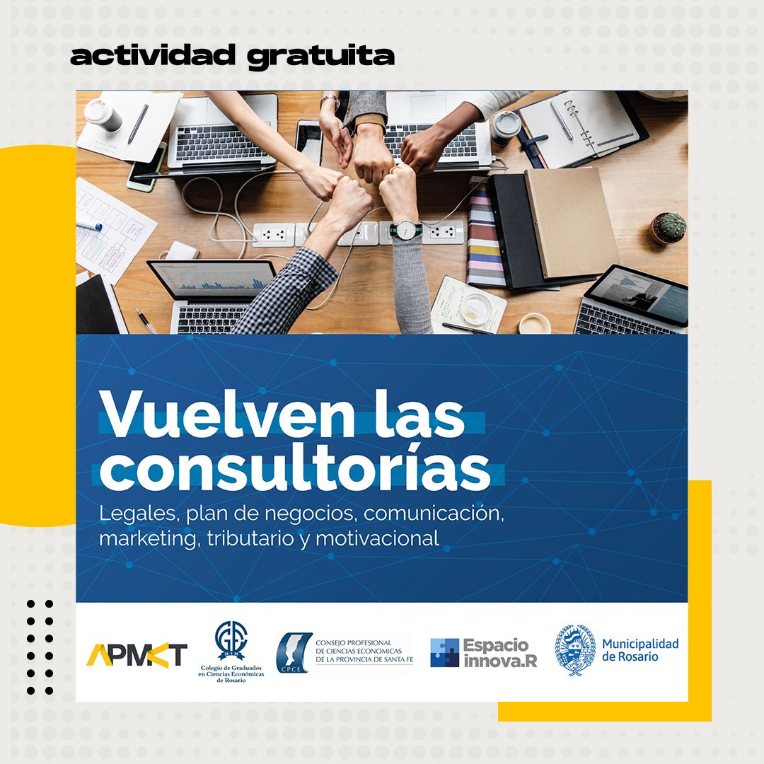 ¿Sos emprendedor/a y no sabés por dónde arrancar? Este puede ser el comienzo ideal...

Acercate al Espacio Innova.R y recibí asesoramiento 
Es de martes a viernes, virtual o presencial en Maipú 835 - CIDEL.

Para participar, completá el formulario docs.google.com/.../1FAIpQLScR…