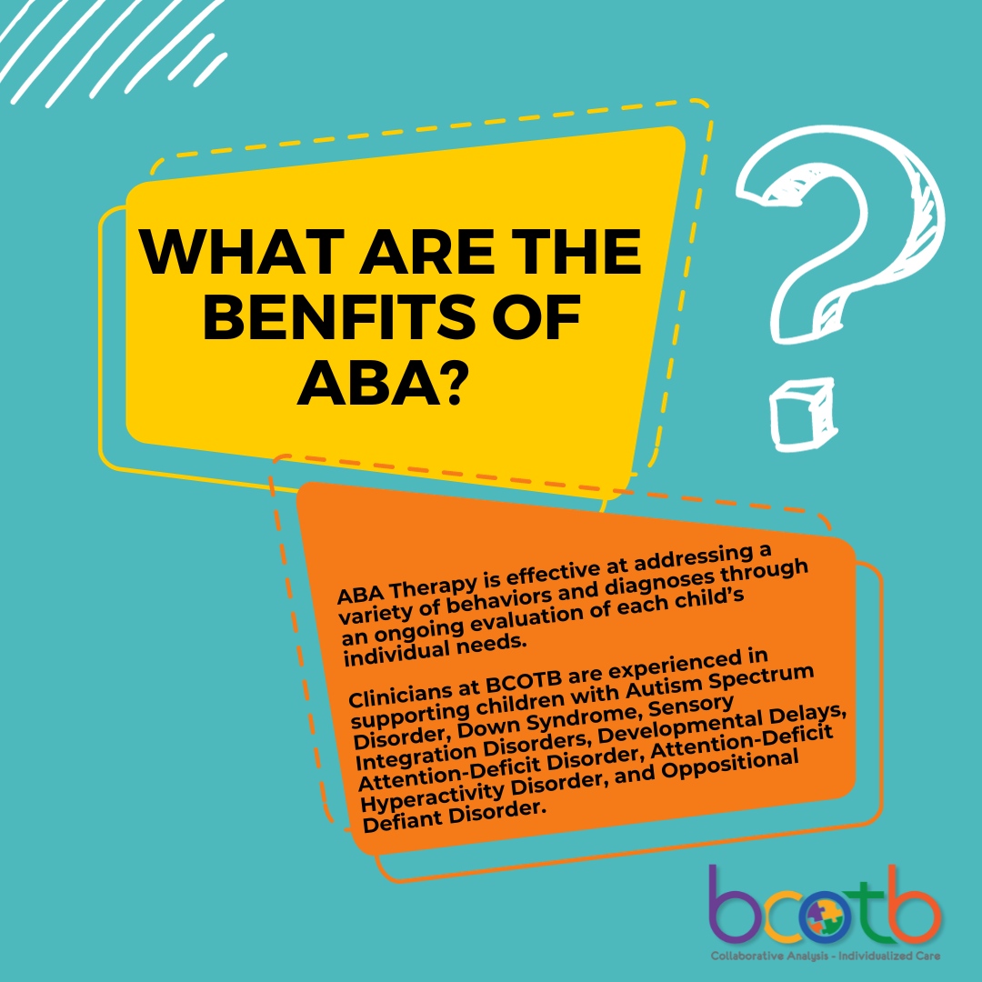 Benefits of ABA therapy! 

Enroll today by calling (813) 814-2000!

#benefitsofaba #abatherapy #autismeducation #therapy #therapyclinic #bcotb #autismpositivity #rbt #registeredbehaviortechnician #bcba #boardcertifiedbehavioranalyst #iep #individualizededucationprogram