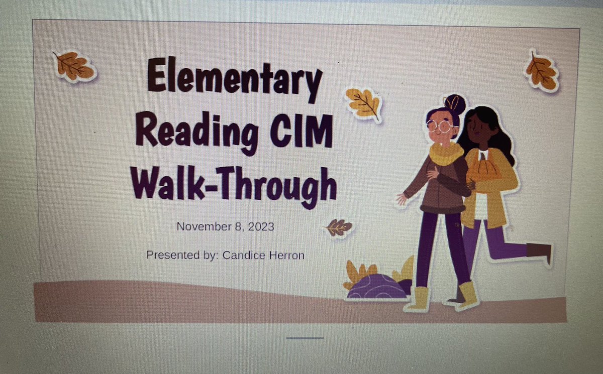 Thank You @Candice Herron for this great, valuable PD on Elementary Reading Curriculum. Learning never Stops!