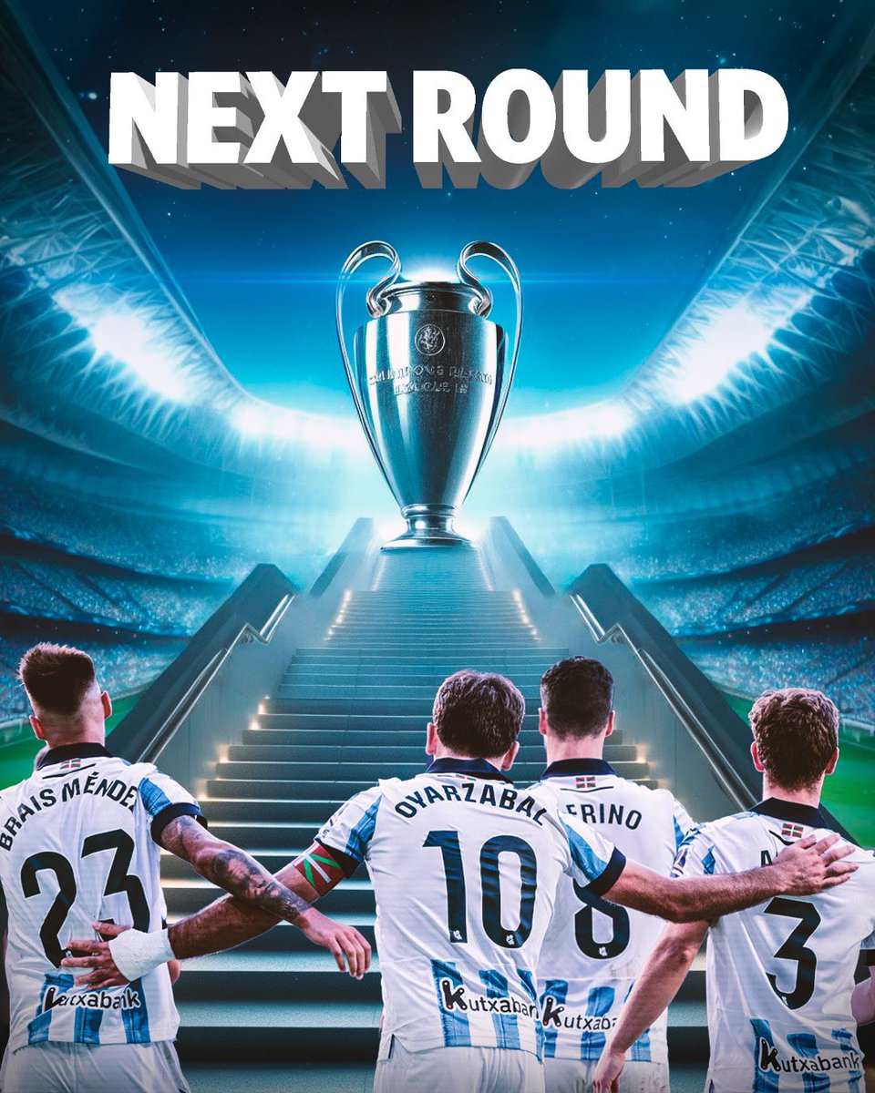 RealSociedadEUS's tweet image. 𝗧𝗵𝗲 𝗦𝗵𝗼𝘄 𝗺𝘂𝘀𝘁 𝗴𝗼 𝗢𝗡

#UCL | #WeareReal