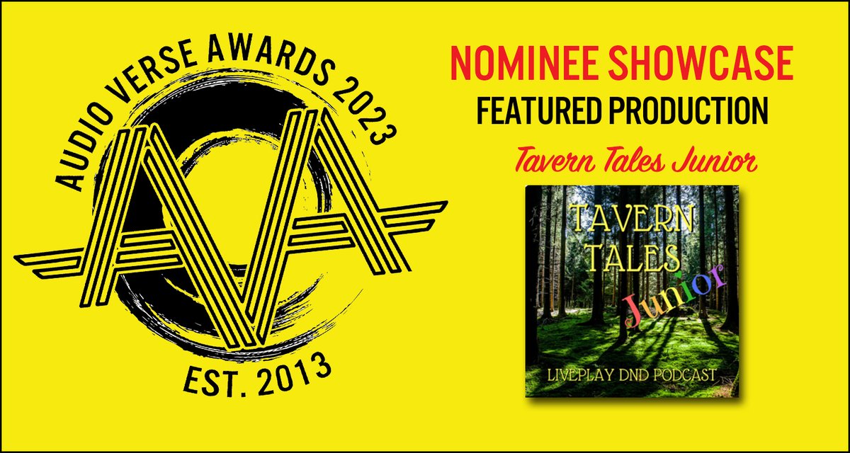 .<a href="/tavern_tales/">Tavern Tales</a> "Tavern Tales Junior" Using Dungeons and Dragons 5e, the DM (Dad) takes three players (his kids and their friend) on a fantastical adventure for kids and adults.  podcasters.spotify.com/pod/show/audio…

#audioverseawards #audiofiction #fictionpodcast #audiodrama