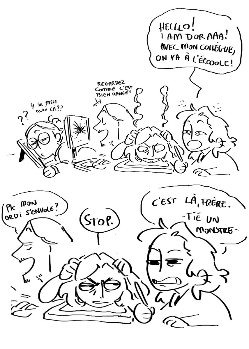 J suis fatigué les gars
On est aigris paske on n aime pas notre prof