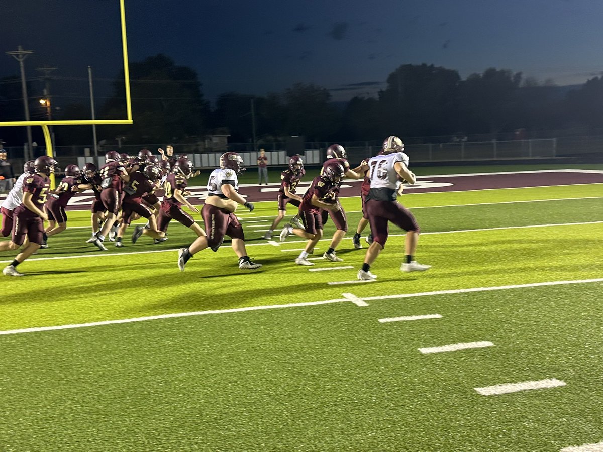 Coach_Fagan30's tweet photo. The 11th overall meeting &amp; 2023 1st Rd of the  “Great-Grandaddy of them All” @BoroTuffFB JV Peanut Bowl was a great battle between 2 competitive teams! Coach Karter Sluder brought home his 1st career win in a 7-0 game vs. a tough team lead by Coach Alex Terrazas! #FamilyTradition https://t.co/vxJjSMBjiR