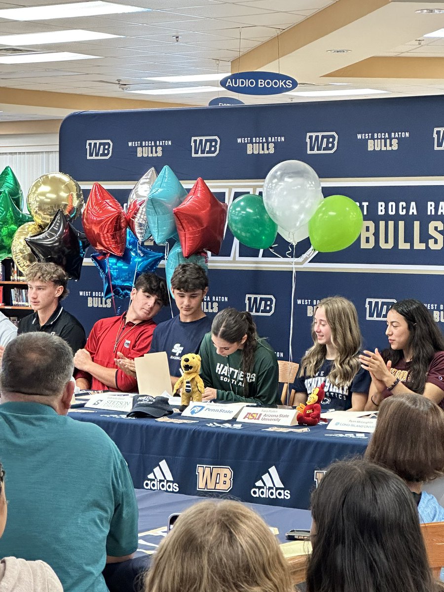 Ms. Ostrow (@mso_bullsap) on Twitter photo A huge congratulations to our incredi-BULL student athletes who signed their nat’l letters of intent to cont their athletic pursuits at the collegiate level. We are so proud of your hard work & can’t wait to see all that the future holds for you! <a href="/EdmundCapitano/">Edmund Capitano</a> <a href="/WBBullsSports/">West Boca Athletics</a> A huge congratulations to our incredi-BULL student athletes who signed their nat’l letters of intent to cont their athletic pursuits at the collegiate level. We are so proud of your hard work & can’t wait to see all that the future holds for you! <a href="/EdmundCapitano/">Edmund Capitano</a> <a href="/WBBullsSports/">West Boca Athletics</a>