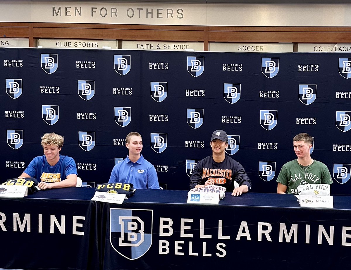Congratulations to our 3 Bells who had their signing day today ✍️

Wade Mountz ✍️ <a href="/RazorbackBSB/">Arkansas Baseball</a> 

Paul Wheeler ✍️ <a href="/UCSB_Baseball/">UC Santa Barbara Baseball</a> 

Brandon Kim ✍️ <a href="/MacalesterBase/">Macalester Baseball</a> 

#gobells #nextlevelbells