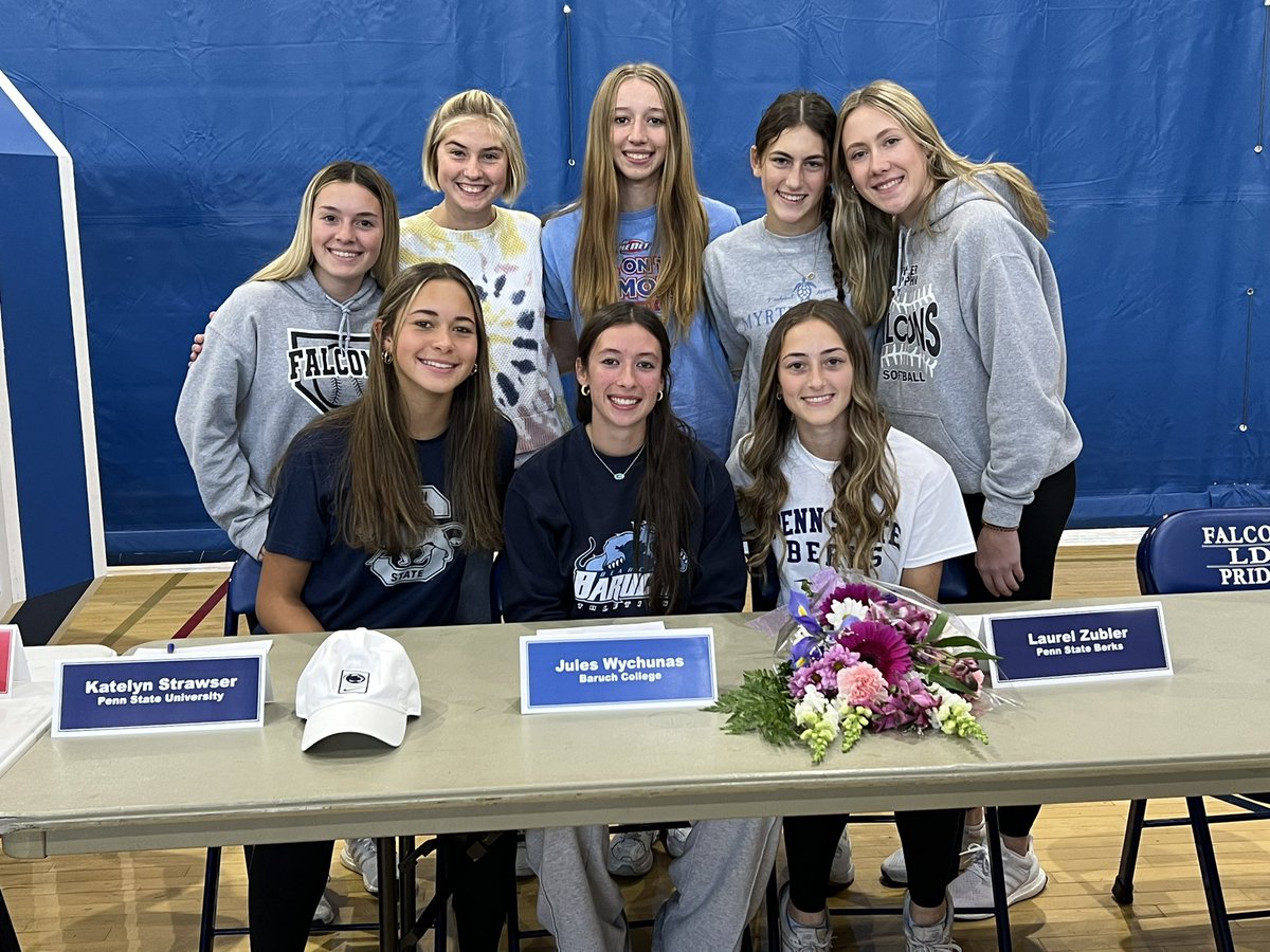 🚨Signing Day!🚨Congratulations to 3 of our softball seniors on their commitments to play their sports at the next level! 

Katelyn Strawser, Field Hockey - Penn State University

Jules Wychunas, Softball - Baruch College

Laurel Zubler, Softball - Penn State Berks