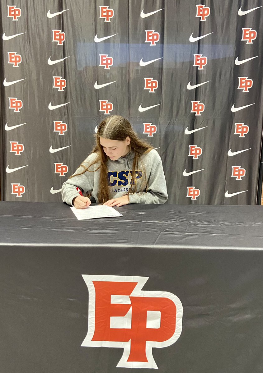 EPActivities's tweet image. Congratulations to these 4 Eagles on signing their National Letter on Intent today!

Brooke Nicklaus - Concordia SP - Lacrosse
Caroline Larsen - Louisville - Swimming
Zach Peta - U of Sioux Falls - Baseball
Nick Thompson - UMD - Baseball