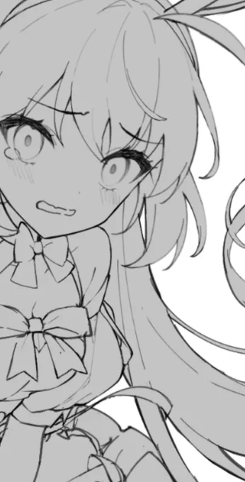 絵(を描いている最中)