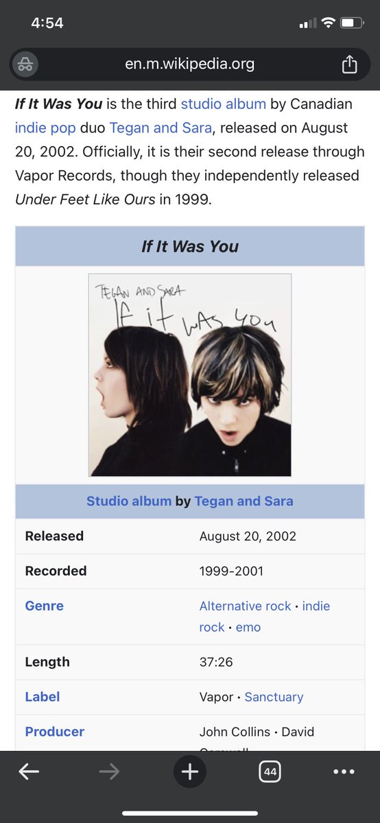 What's a perfect album that came out when you were 16?
Came out before my birthday so I was still 16.