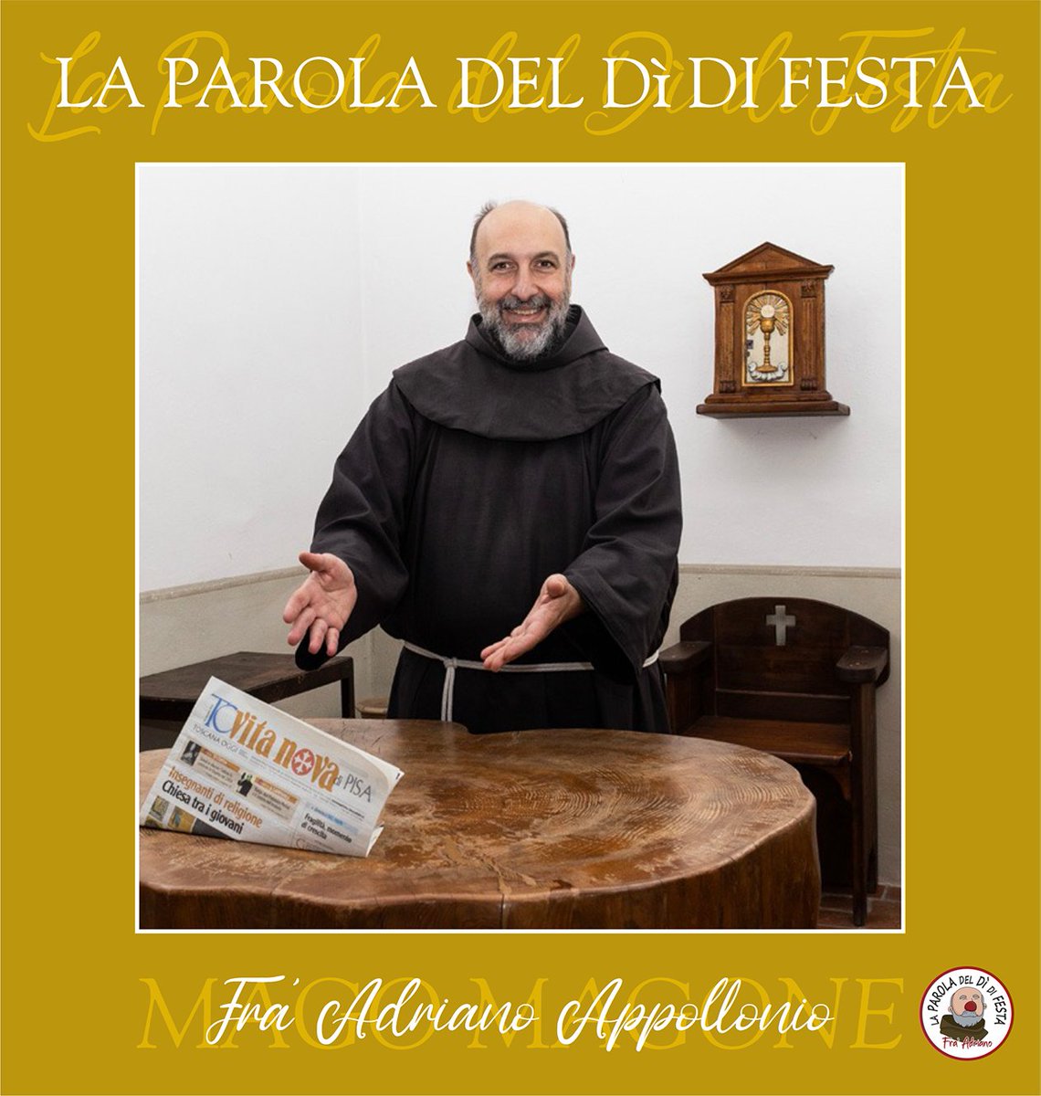 #LaParoladelDidiFesta di <a href="/fraAdriano/">adriano appollonio</a> Appollonio (#MagoMagone) del numero appena uscito di <a href="/Toscanaoggi/">Toscanaoggi</a>/#VitaNova è: «Non ti affaticherai». Per ricevere a casa il settimanale e info sulle offerte: 050.565543-055.277661.
