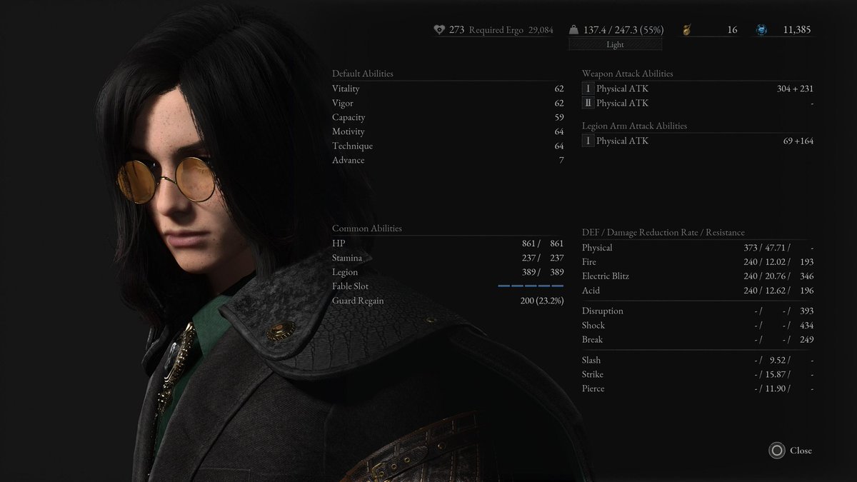 Remnant_King_'s tweet photo. AyyyyyyCaramba what a game. 136 hrs later almost hard cap lot main stats. super sweaty last 2 fights on NG++ for 2 diff reasons. On Grand scheme 2nd one more stressful being boss just a hoss.  #PS5 #GamingBacklog #PS5Share #Platinum #Plat410 https://t.co/tTrXY21SvQ