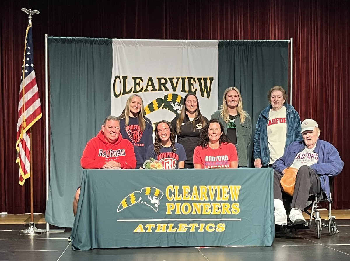 Congratulations to Maggie W for signing her NLI to continue her academic @ lacrosse careers @ Radford University! We are extremely proud of you &amp; wish you all the best!! GO VIEW!!!