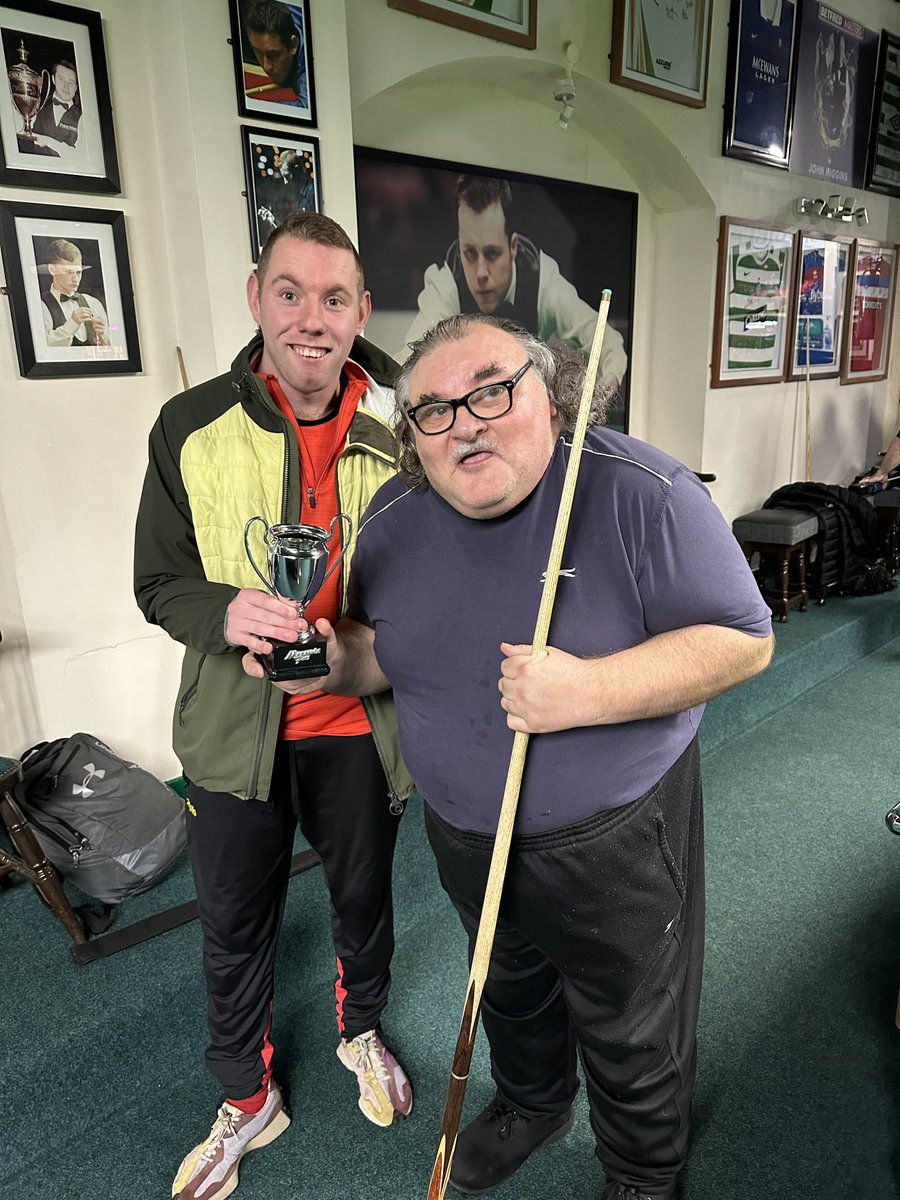 Scottish Snooker Disability Academy @ Minnesota Fats, fab night everyone having fun playing snooker congrats to Dean & Gary who won the target game, we also had a relay race game even some of the parents & carers got involved,well done to John who takes home the weekly trophy 🏆