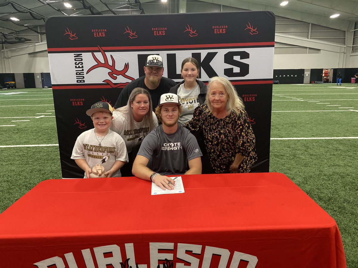 Congrats to <a href="/CaydenByrd/">Cayden Byrd</a> on signing with Weatherford College today.
