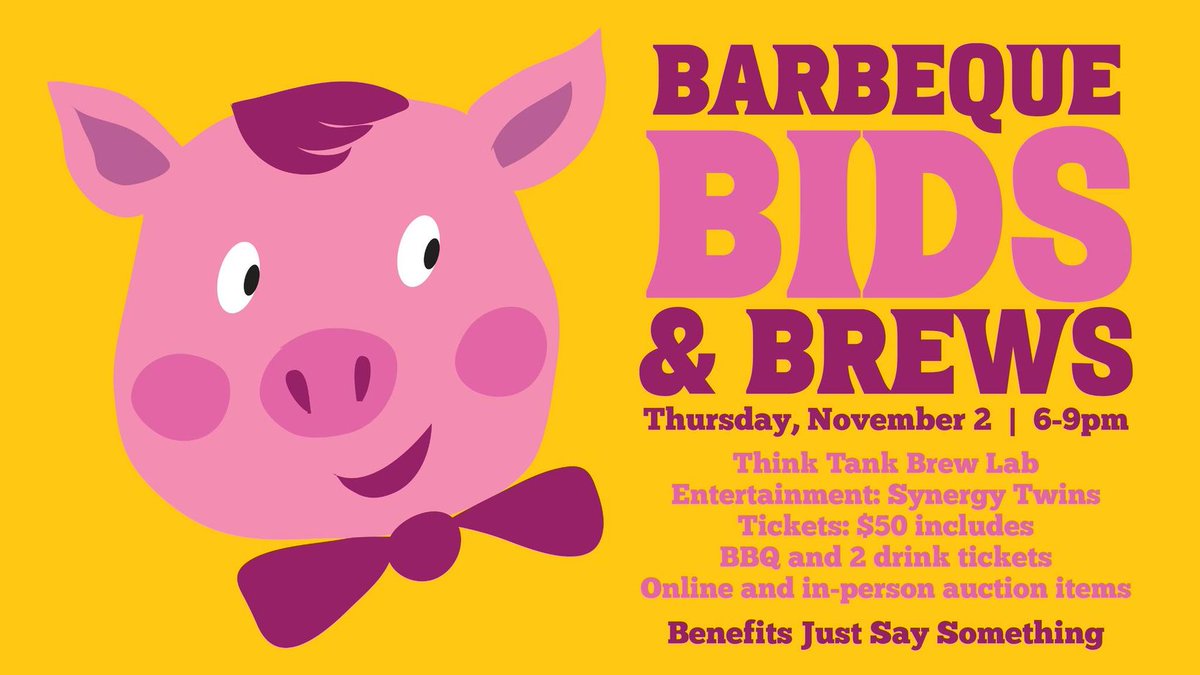 justsaysc's tweet photo. #JustSaySC would like to thank everyone who participated in; donated to; or purchased items from the online Barbeque, Bids &amp; Brews Auction! Thank you so much for your kindness and generosity! We hope you will join us for our next auction! #BBQBidsBrews

https://t.co/pIlN69YgXK https://t.co/5QqVSFA7GO