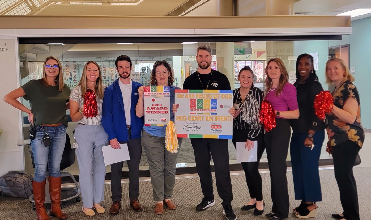 McMillenNation's tweet photo. Congrats to our Grants to Educators recipients, Scott Johnson and Melissa Ait-Belaid! Thank you @PISDEF @lexusplano @HEB for supporting our teachers!
#grantsinaction #PlanoISDProud https://t.co/53frJuXBan