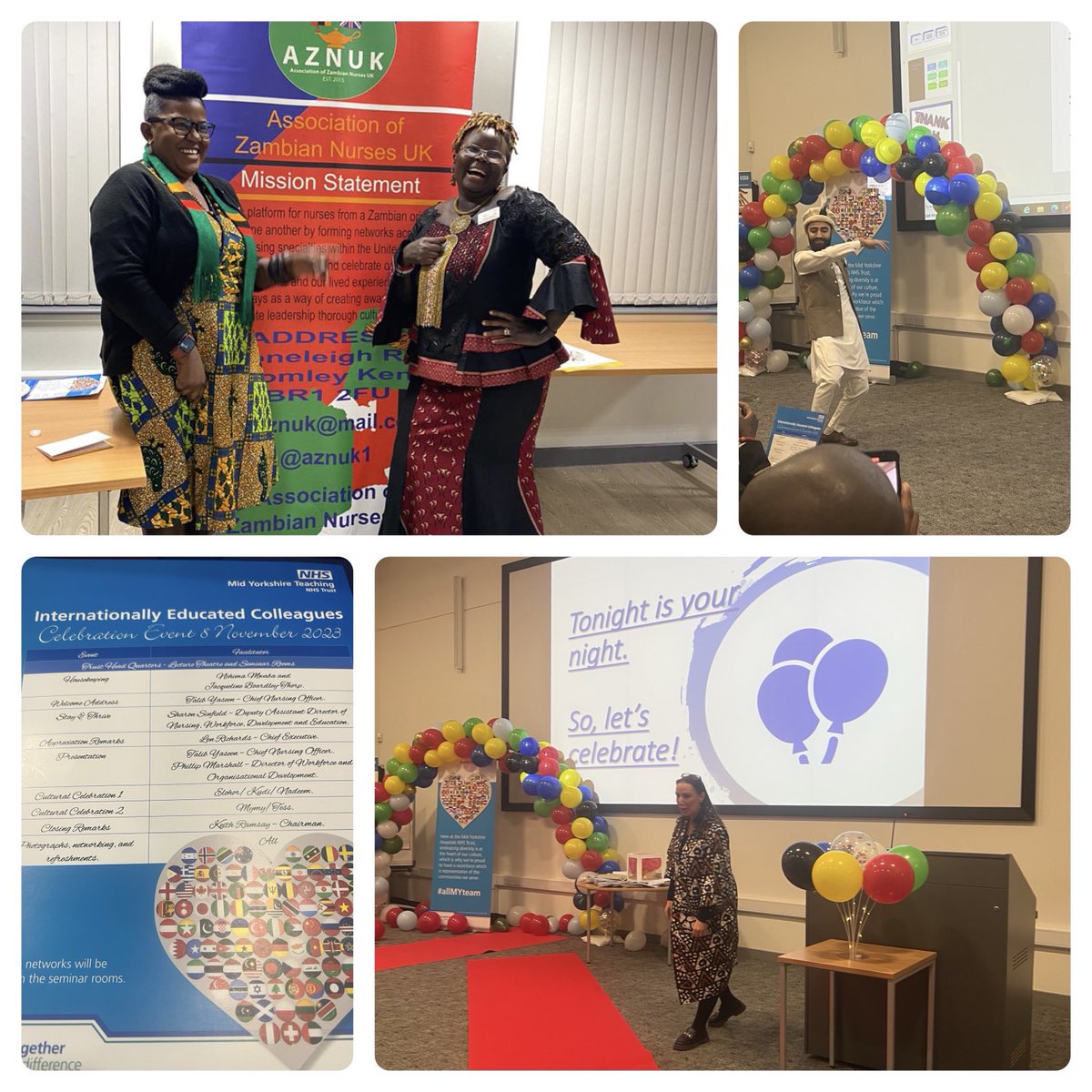Congratulations to mid Yorkshire Trust for the wonderful celebration of Internationally Educated colleagues #stayandthrive #AZNUK  compassionate leadership with cultural intelligence at heart ⁦@nchimamc⁩ ⁦@ChrisKapopo⁩ ⁦@ElitaMPhiri⁩ ⁦@heyyyalllove⁩