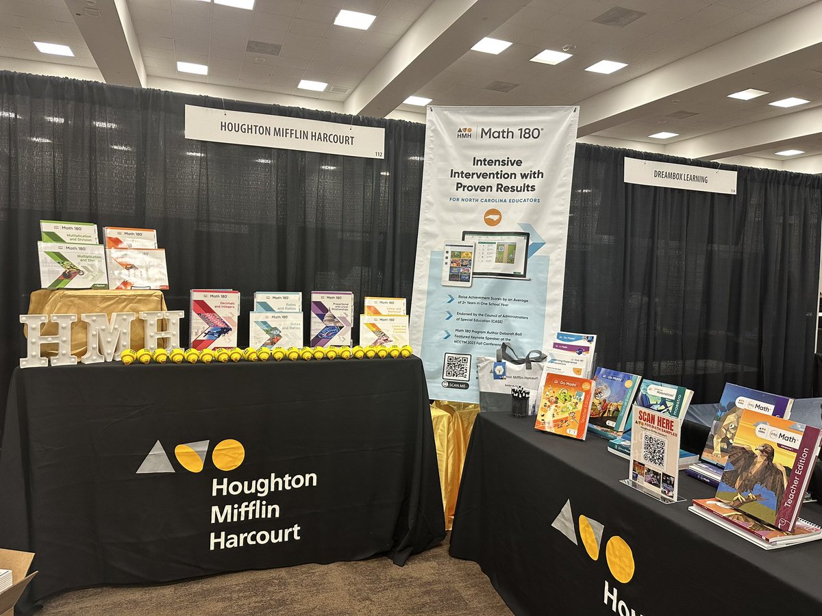 So excited about the NCCTM 2023 Fall Conference!!  Stop by and say Hello 👋 @NCCTM1 #ncctm2023 @corey_kick @AndreaKoelz @mmyarborough @noelpack @kscovel @HMHCo 
Dr Deborah Ball Keynote Salem 2 @ 8:30
Mike Wagner -Math 180 Session Salem1A @ 10:30!