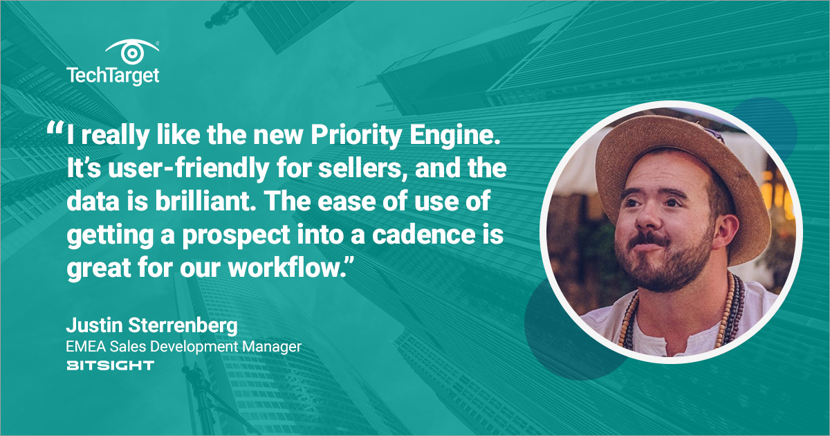 InformaTTGT's tweet image. Justin Sterrenberg from @Bitsight shares how he's utilizing Priority Engine™ to maximize his workflow and connect with prospects ✅
Connect with our team to learn what #PriorityEngine can do for you:
bit.ly/45gAN9L
#PriorityEngine #DataOptimization