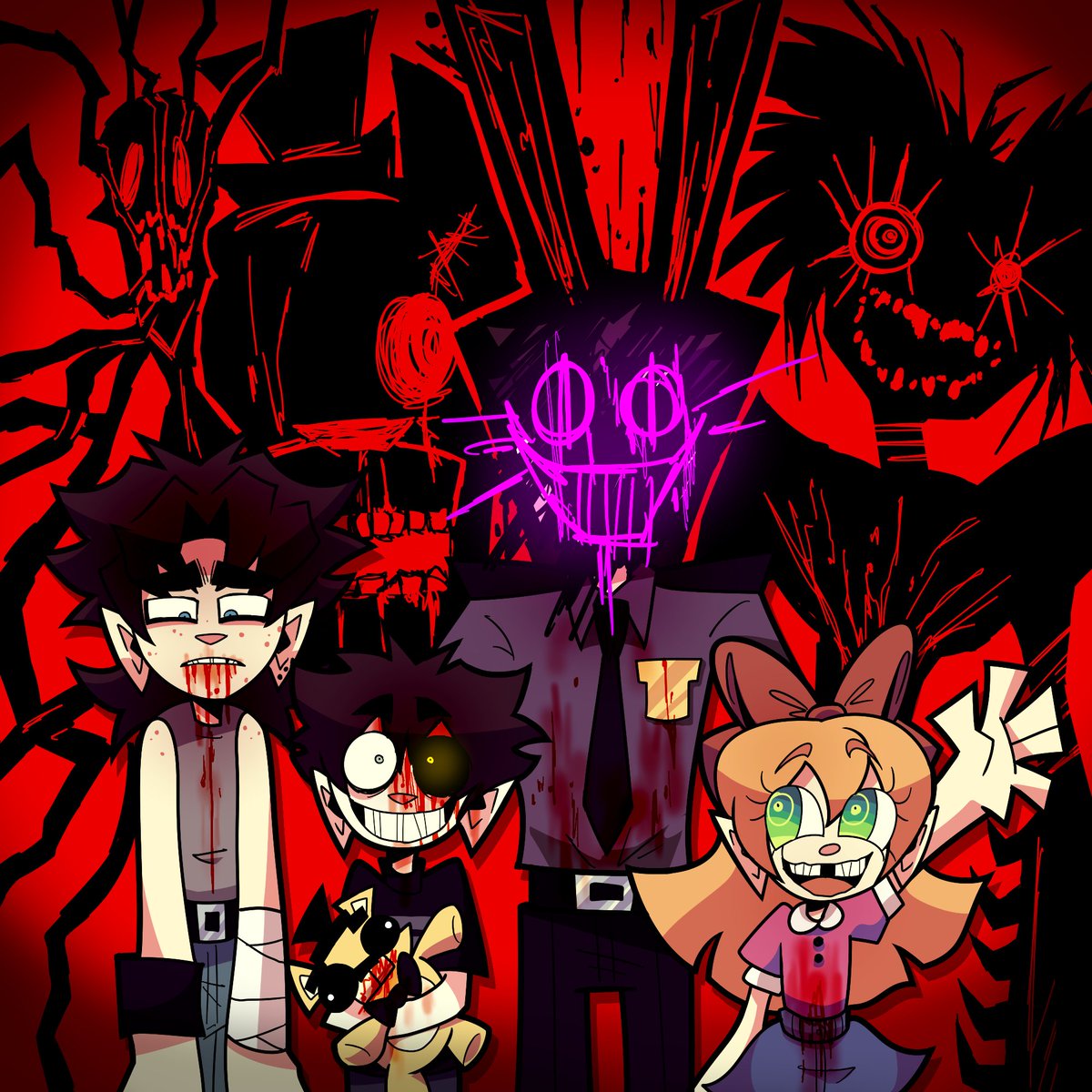 CW BLOOD AND IMPLIED CHILD DEATH

#fnafDIVERZION happy 1st year... another one... just because... i really like the afton family #fnaf #michaelafton #evanafton #williamafton #elizabethafton