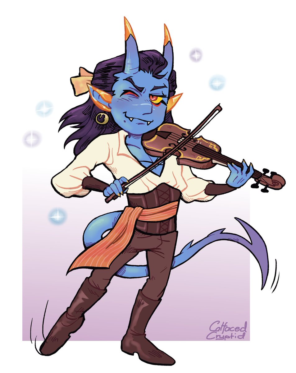CatfacedCryptid's tweet photo. Annoying little bard rogue Muhrgrim https://t.co/QjqTjHxUCu