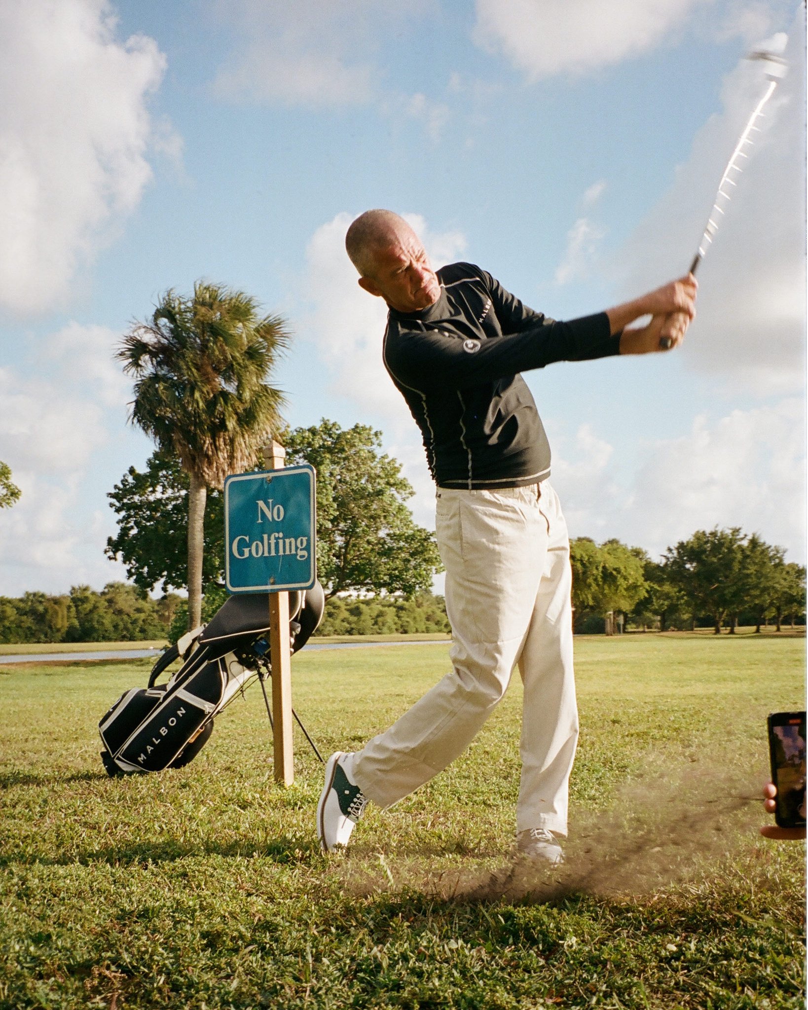 【MALBON GOLF】 [JeJu Exclusive] Dying Artwork Piste Malbon Golf Jeju Flagship Store Jeju exclusive collection