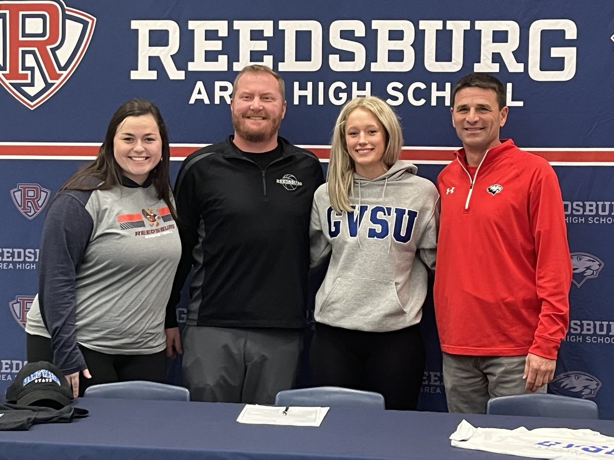 Congratulations to <a href="/CherneySydney/">Sydney Cherney</a> committing to <a href="/gvsuwbb/">GVSU Women's Basketball</a> today! #teamreedsburg