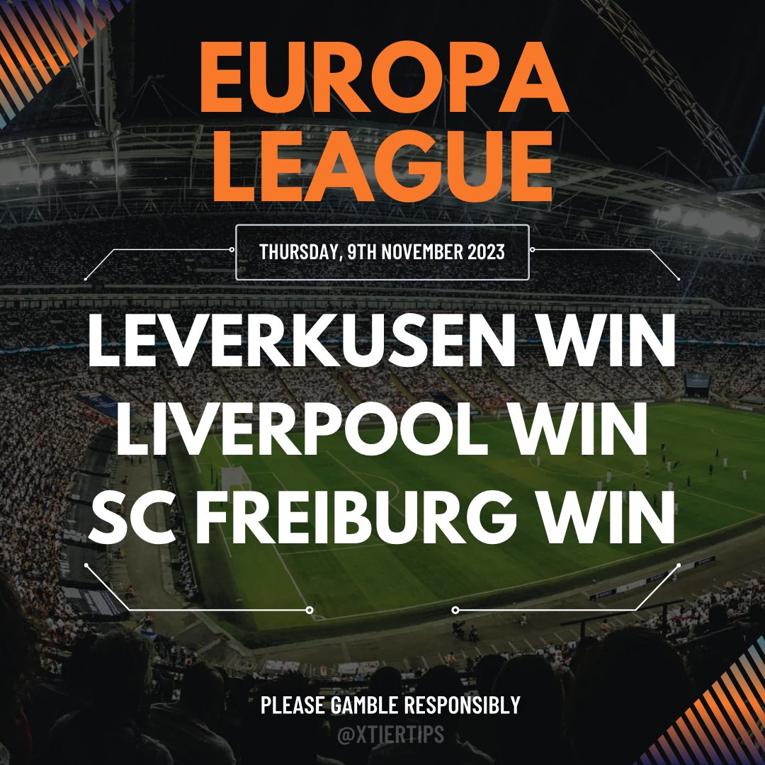 xCryptoTips's tweet photo. 🚨📢 A REMINDER OF OUR EUROPA LEAGUE BET FOR THIS EVENING! 🚨 #EFL #EPL #Football #PremierLeague #Tips #Winners #Goals #BettingTips #BettingTwitter #TopTier #xTierTips #FootballTips #Championship #League1 #League2 #UEFA #ChampionsLeague #EuropaLeague #EuropaConferenceLeague✖️⚽️ https://t.co/cF4EMrgaUI