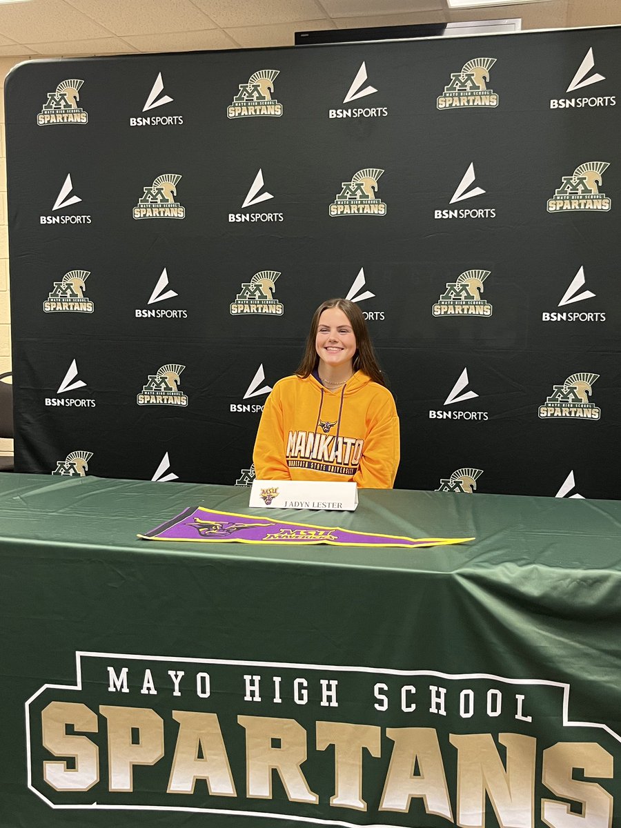 MayoVball's tweet photo. Proud of both Jadyn and Ava!  Amazing young women who will do great things at the next level! 

#mvb4ever #wintheday #rollmavs https://t.co/NvWOWN0j3V