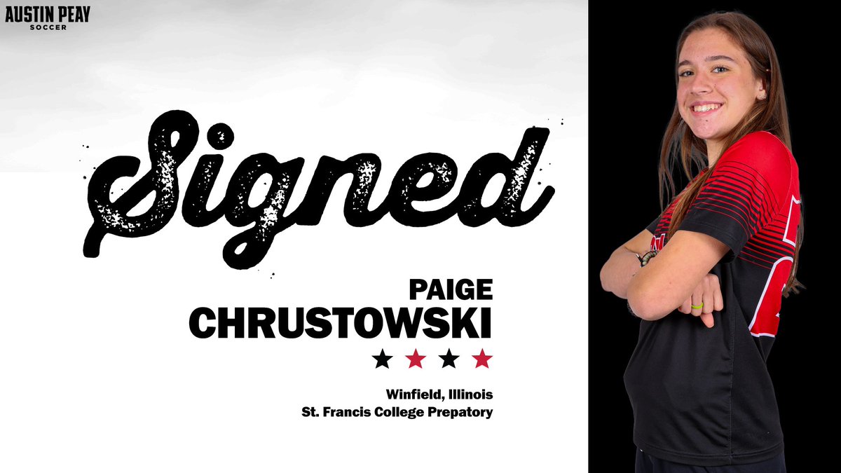 Austin Peay Soccer (@govswsoc) on Twitter photo Opposing defenders beware, the Govs' offense just added some serious firepower with the signing of <a href="/paigechrustowsk/">Paige Chrustowski</a>!🎩⚽️
#GovsGetBetter | #LetsGoPeay Opposing defenders beware, the Govs' offense just added some serious firepower with the signing of <a href="/paigechrustowsk/">Paige Chrustowski</a>!🎩⚽️
#GovsGetBetter | #LetsGoPeay