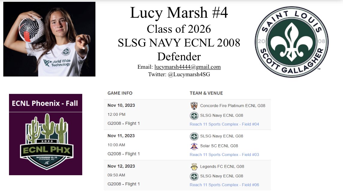 Ready for some great competition! Let’s go SLSG! @SLSGsoccer <a href="/SLSGECNLGirls/">SLSG ECNL Girls</a> <a href="/TheSoccerWire/">SoccerWire</a> <a href="/PrepSoccer/">Prep Soccer ⚽️</a> <a href="/TopDrawerSoccer/">TopDrawerSoccer</a>