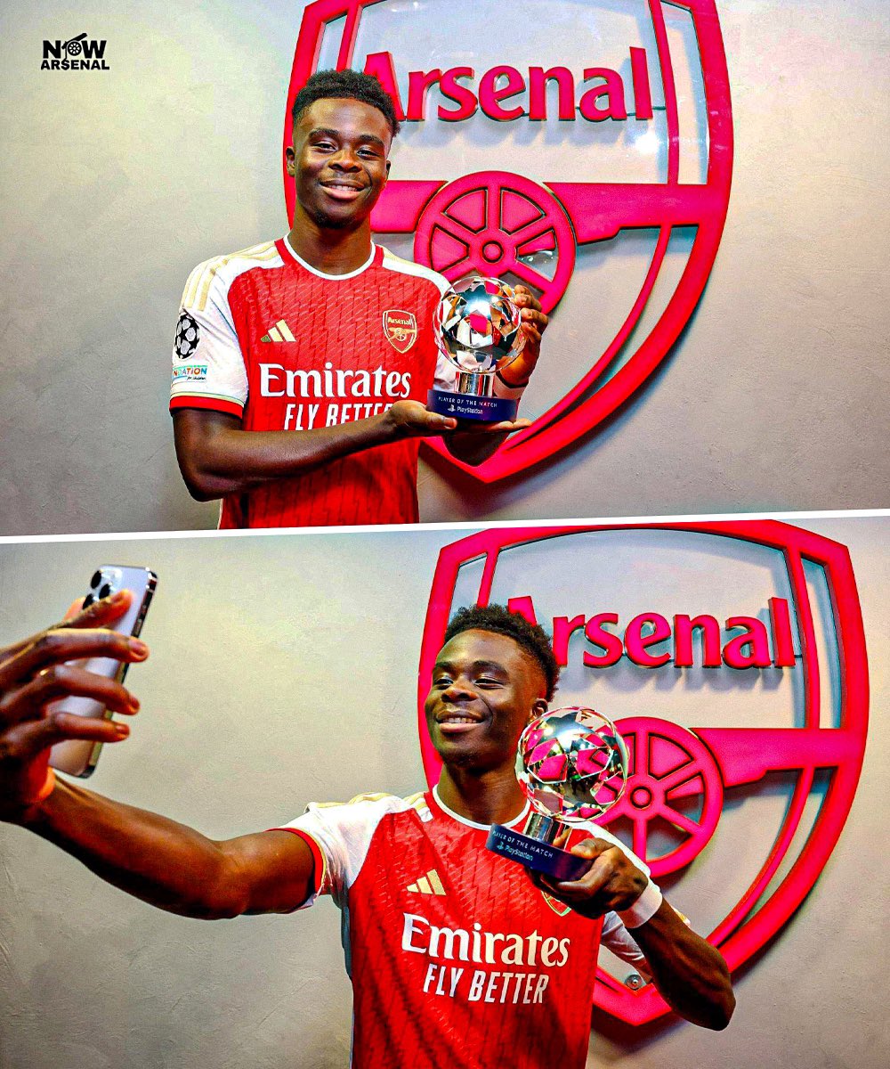 The best right winger in the world is your UEFA Champions League MOTM tonight.

Our Bukayo Saka.🤩 #afc