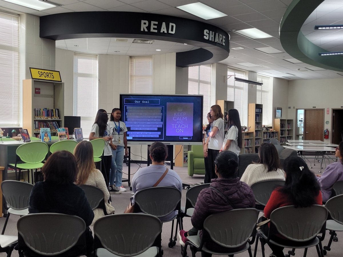 Molly Larson (@mrsmollylarson) on Twitter photo Yesterday, <a href="/CroneSchool/">Crone</a> Teachers of Tomorrow presented to <a href="/CronePTSA/">Crone PTSA</a> about their goals and community engagement. We are SO proud!
Thank you students and our advisors, Ms. Harvey and Mrs. Herrera. <a href="/204GYOT/">204 Grow Your Own Teachers</a> Yesterday, <a href="/CroneSchool/">Crone</a> Teachers of Tomorrow presented to <a href="/CronePTSA/">Crone PTSA</a> about their goals and community engagement. We are SO proud!
Thank you students and our advisors, Ms. Harvey and Mrs. Herrera. <a href="/204GYOT/">204 Grow Your Own Teachers</a>