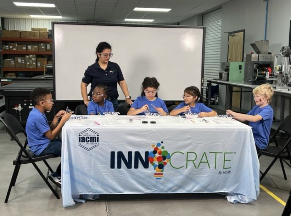 iacmihq's tweet photo. Happy National STEM Day! 🚀 Exciting news from #IACMI: We're creating an incredible K-12 #STEM initiative - #InnoCrate! 🧪 This week, we're whipping up cool videos on experiments like color-changing slime, water rockets, and egg drops 🌈🚀🥚 https://t.co/ZRNEEqdZ5r