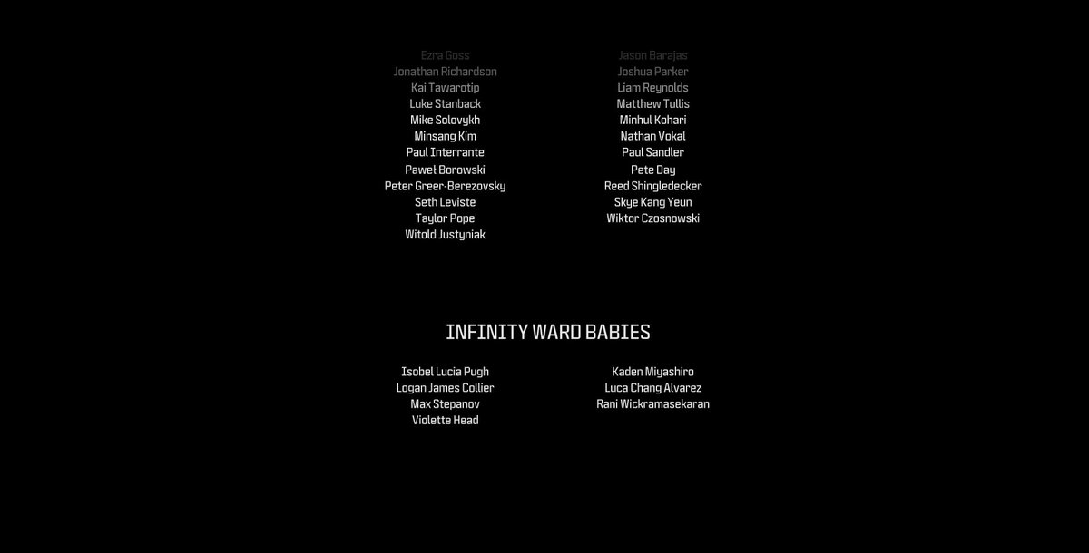 Was a pleasure to work with the great folks at Sledgehammer on #MWIII. My daughter and I got in the credits! 🥳