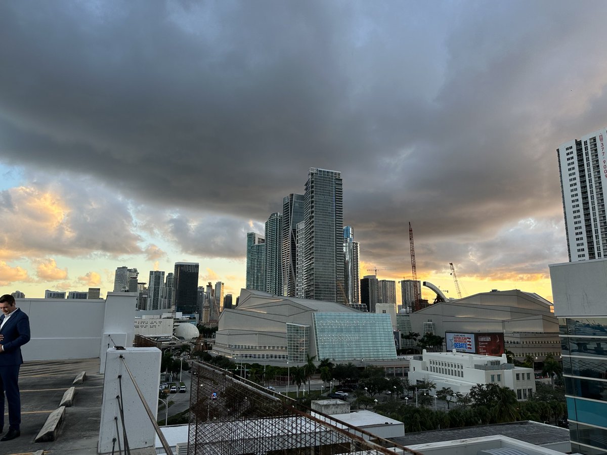 Storm clouds in Miami!