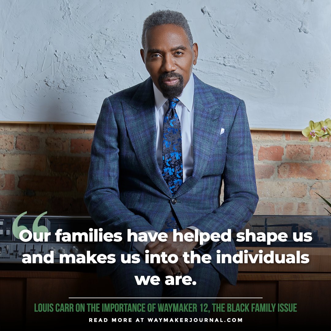 'Welcome to our Black Family issue. I hope this issue impacts you in a way that you continue to understand the importance of being a WayMaker and growing your life to change the world.” - @iamlouiscarr, Founder & CEO Head to tinyurl.com/3w43yxhn to check out our 12th issue!
