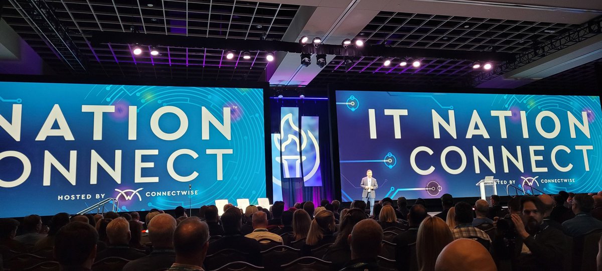 Happy to be here for the first time. Ready to learn and network to buildy business better. #itnationconnect #itnation #itnc #connectwise