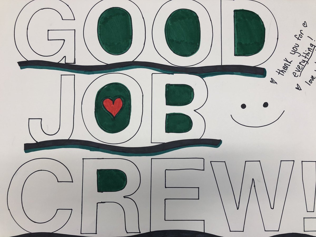 Our cast made posters and provided snacks for the crew after they packed up the set for our first competition tomorrow in Cozad! 🎭👏🌊 #teamwork #riderstothesea #gocrew #aurorahuskies