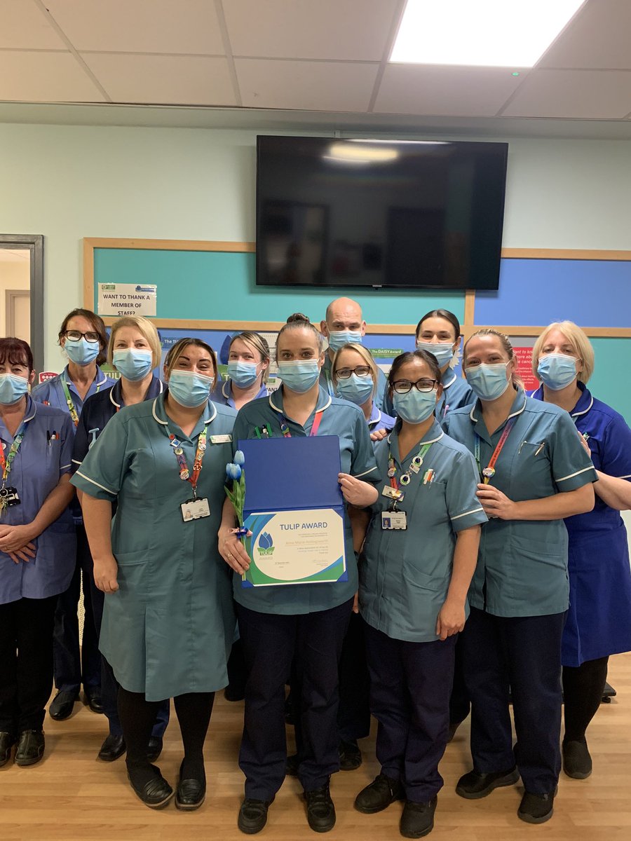 Huge congratulations to Anne Marie on being selected and awarded the Tulip award. Recognised for her diligence in supporting the deaf community and engaging with BSL as well as our patients with disabilities. We are very proud and have celebrated with her today⭐️Well deserved!💯